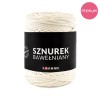 PREMIUM Sznurek bawełniany by KOKONKI 5mm / rolka 100m / krem
