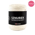 PREMIUM Sznurek bawełniany by KOKONKI 5mm / rolka 100m / krem