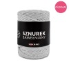 PREMIUM sznurek bawełniany by KOKONKI 5mm / rolka 100m / jasny szary