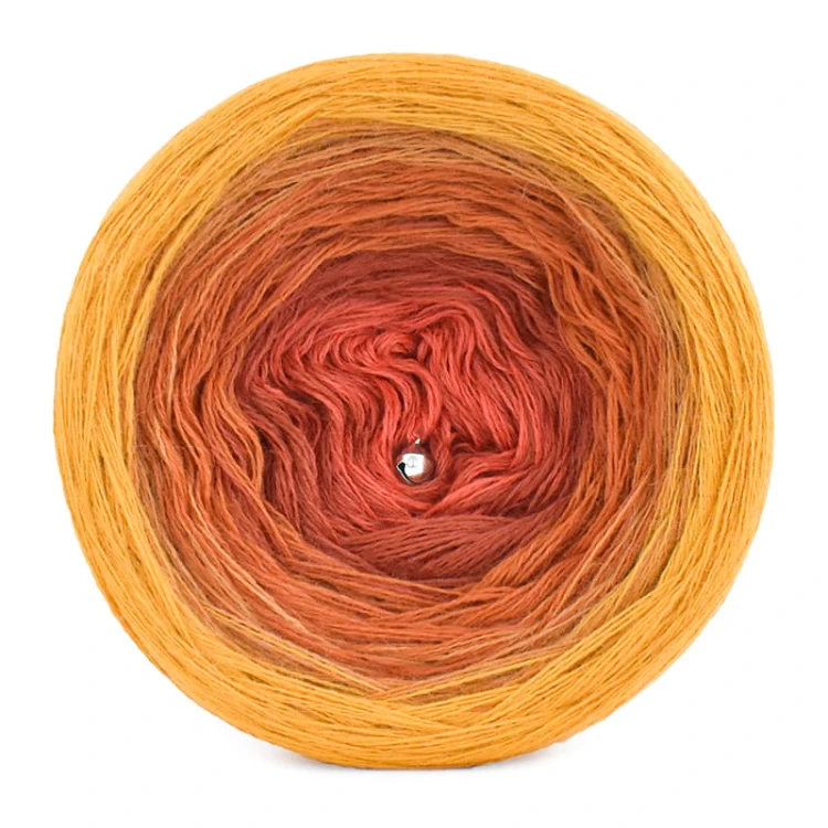 KOKONEK Merino 712 - Kurkuma/miodowy/koniak/cegła/rudy