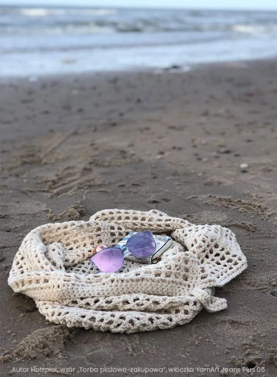 Autor Hotsplot, wzór „Torba plażowo-zakupowa”, włóczka YarnArt Jeans Plus 05