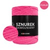 PREMIUM sznurek bawełniany by KOKONKI 5mm / rolka 100m / fuksja