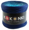 KOKONEK_Classic A420 Granat/petrol/jasny petrol/turkus, 3 nitki, 1500 m, 300 g - GOTOWY