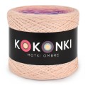 KOKONEK_Classic B113 Wind man - Łososiowy róż/morela/wrzos/fiołek/denim, 3 nitki, 1500 m, 300 g - GOTOWY