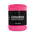 PREMIUM sznurek bawełniany by KOKONKI 5mm / rolka 100m / fuksja (wiązany)