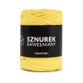 PREMIUM sznurek bawełniany by KOKONKI 5mm / rolka 100m / cytryna