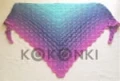 KOKONEK_Classic A824 - Szmaragd/petrol/granat/fiolet/jeżyna /piwonia, 3 nitki, 1200 m, 240 g - GOTOWY