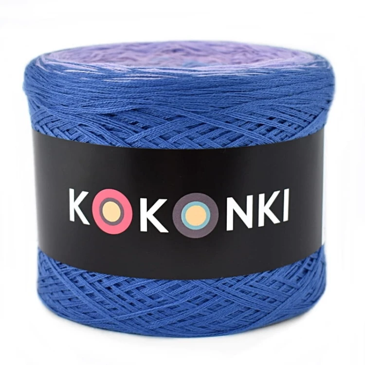 KOKONEK_Classic B044 Lawendowe zbiory - Atrament/fiołek/lawenda/jasny niebieski/niebieski