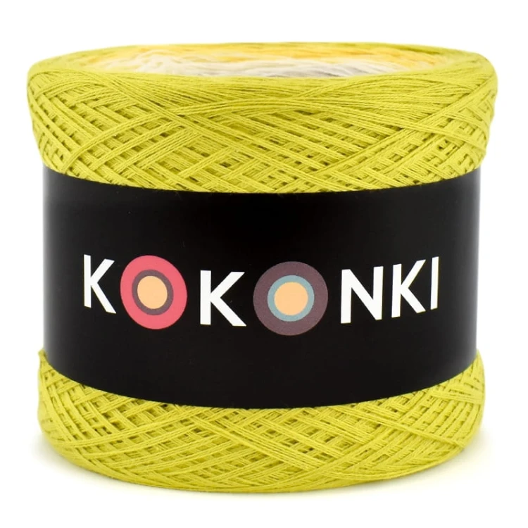 KOKONEK_Classic B064 Mr.Easter - Limetka/żółty/krem/ szarobeżowy/beż melanż