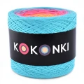 KOKONEK_Classic A876 Turkus/neonowy róż/intensywny żółty