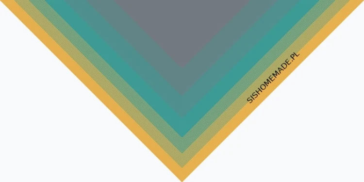 KOKONEK Classic B019 Kurkuma/szmaragd/średni szary