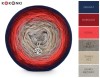 KOKONEK Classic B161 Po prostu nitka - Granat/burgund/koral/beż melanż/zimny beż/szarobeżowy