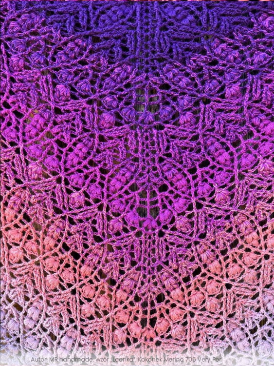 Autor MR handmade wzórLeonka Kokonek Merino 706 Very Peri