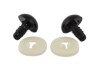 Oczy do maskotek / 10 mm / czarne / 1 para.