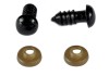 Oczy do maskotek / 8 mm / czarne / 1 para.