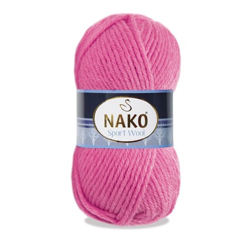 Włóczka Nako Sport Wool - 04211 intensywny róż