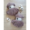 Sznurek pleciony bawełniany Bobbiny Premium / Wrzosowy / Mauve / 5mm / 100m
