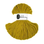 Sznurek pleciony bawełniany Bobbiny Junior / Curry / Spicy Yellow / 3mm / 100m