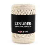 Sznurek Macrame Cotton by KOKONKI 2mm / rolka 200m / ciepły beż - OUTLET