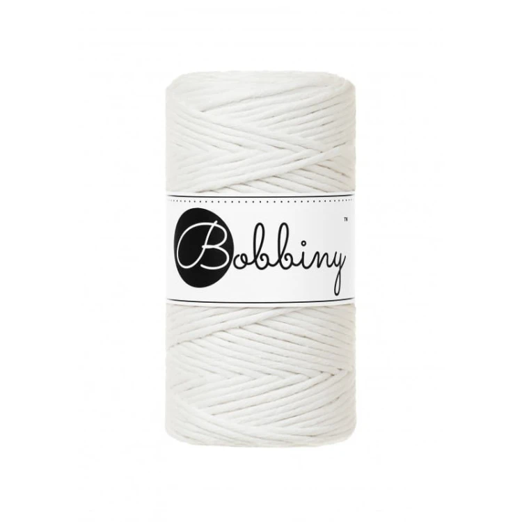 Sznurek skręcany bawełniany Bobbiny Macrame Cord / Złamana Biel / Off White / 3mm / 100m