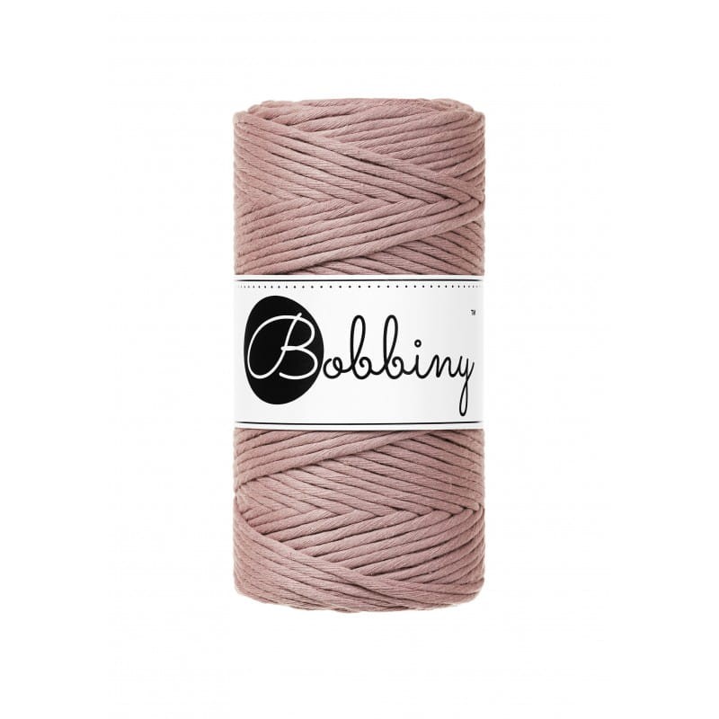 Sznurek skręcany bawełniany Bobbiny Macrame Cord / Wrzosowy / Mauve / 3mm / 100m