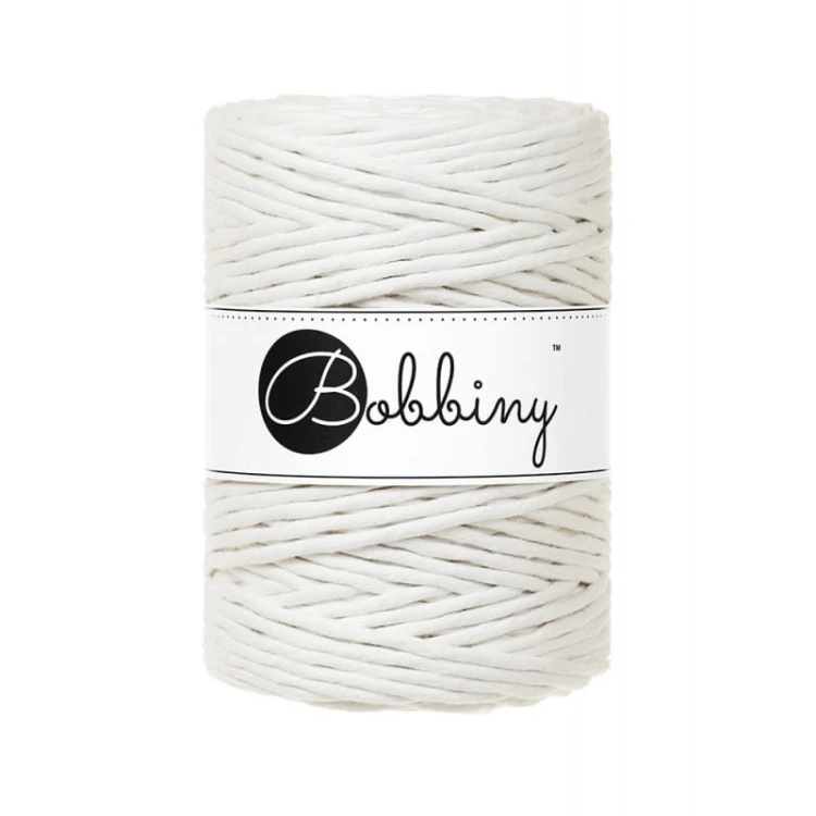 Sznurek skręcany bawełniany Bobbiny Macrame Cord / Złamana Biel / Off White / 5mm / 100m