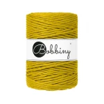 Sznurek skręcany bawełniany Bobbiny Macrame Cord / Curry / Spicy Yellow / 5mm / 100m