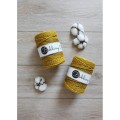 Sznurek skręcany bawełniany Bobbiny Macrame Cord / Curry / Spicy Yellow / 5mm / 100m