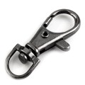 Karabińczyk metalowy / ciemny nikiel / 10x40 mm / 4 szt.