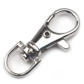 Karabińczyk metalowy / nikiel / 10x40 mm / 4 szt.