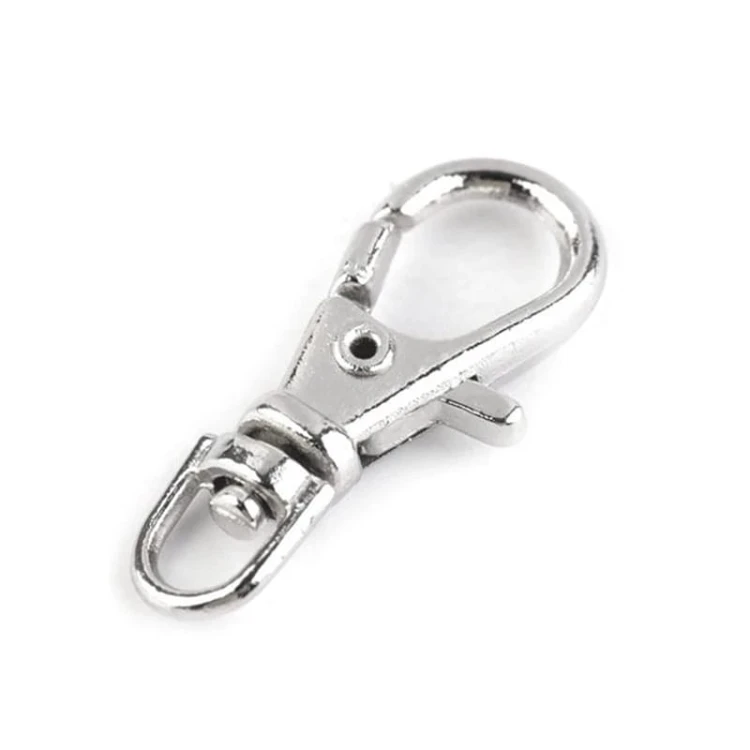 Karabińczyk metalowy / nikiel / 11x26 mm / 5 szt.