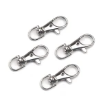 Karabińczyk metalowy do chwostów 10 mm / 13x40 mm / nikiel / 4 szt / 090572