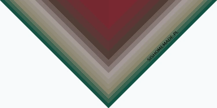 KOKONEK Merino 367 Red Swamp - Bordo/ciemny brąz/cappuccino/khaki/ciemna zieleń