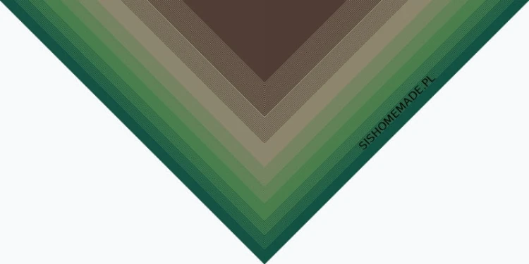 KOKONEK Merino 493 - Ciemny brąz/khaki/zieleń/ciemna zieleń