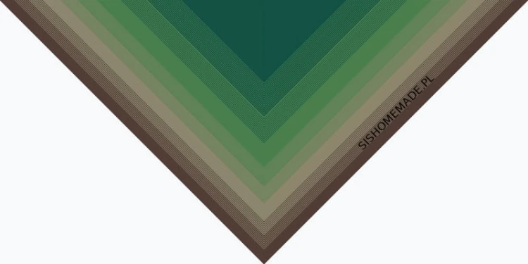 KOKONEK Merino 493 - Ciemny brąz/khaki/zieleń/ciemna zieleń
