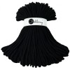 Sznurek pleciony bawełniany Bobbiny Jumbo / Czarny / Black/ 9mm / 100m