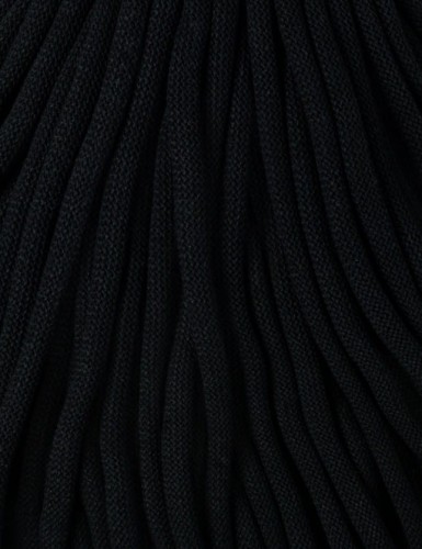 Sznurek pleciony bawełniany Bobbiny Jumbo / Czarny / Black/ 9mm / 100m