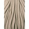 Sznurek pleciony bawełniany Bobbiny Jumbo / Beżowy / Beige / 9mm / 100m