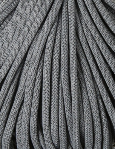 Sznurek pleciony bawełniany Bobbiny Jumbo / Stalowy / Steel / 9mm / 100m