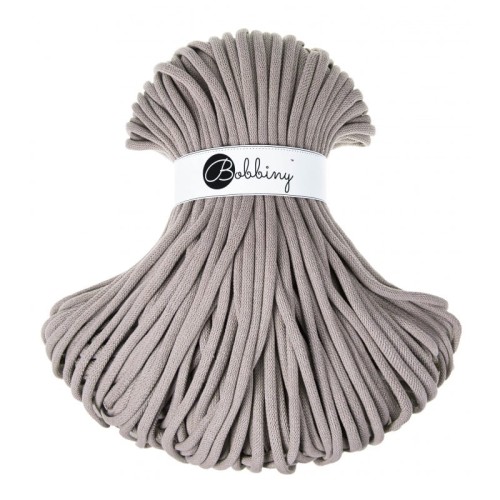 Sznurek pleciony bawełniany Bobbiny Jumbo / Perłowy / Pearl / 9mm / 100m