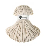 Sznurek pleciony bawełniany Bobbiny Jumbo / Naturalne złoto / Golden Natural / 9mm / 100m + złoty LUREX