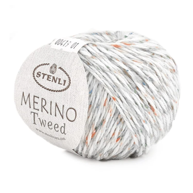 Włóczka Stenli Merino Tweed / 00419 jasny beż
