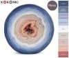 KOKONEK_Merino 9K 05 - Fumo/szaroniebieski/jasne indygo/jasny błękit/biel/jasny beż/nude/łososiowy/malwa, 3 nitki, 1400 m, 300 g - GOTOWY