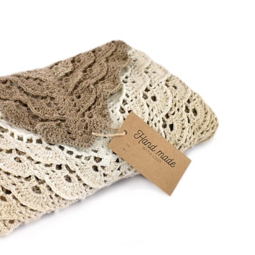 Zawieszka / Etykieta "Hand made" / instrukcja prania / 50x90 mm ANG