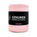 PREMIUM sznurek bawełniany by KOKONKI 5mm / rolka 100m / róż (wiązany)