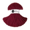 Sznurek pleciony bawełniany Bobbiny Premium / Czerwone Wino / Wine Red / 5mm / 100m