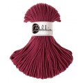 Sznurek pleciony bawełniany Bobbiny Junior / Czerwone Wino / Wine Red / 3mm / 100m