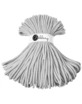 Sznurek pleciony bawełniany Bobbiny Jumbo / Jasny szary / Light Grey / 9mm / 100m