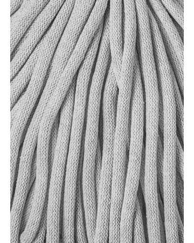 Sznurek pleciony bawełniany Bobbiny Jumbo / Jasny szary / Light Grey / 9mm / 100m