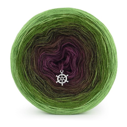 KOKONEK Merino 718 Mystery garden - Jasna zieleń/paproć/khaki melanż/ciemny brąz/burak